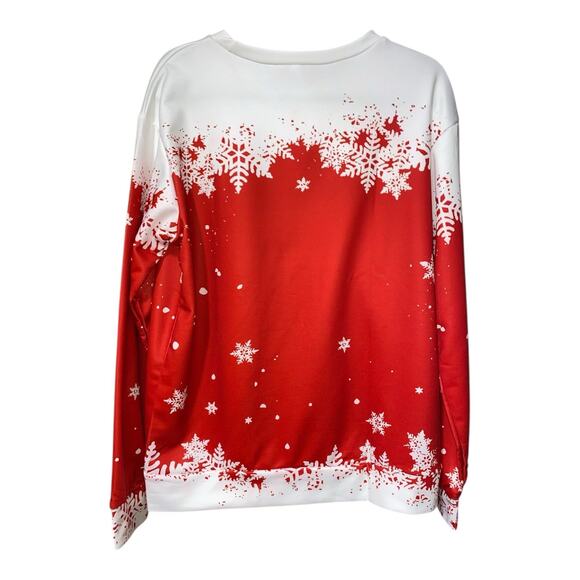 Christmas Holiday Cheer Sweatshirt Women’s Size Large - Picture 3 of 4